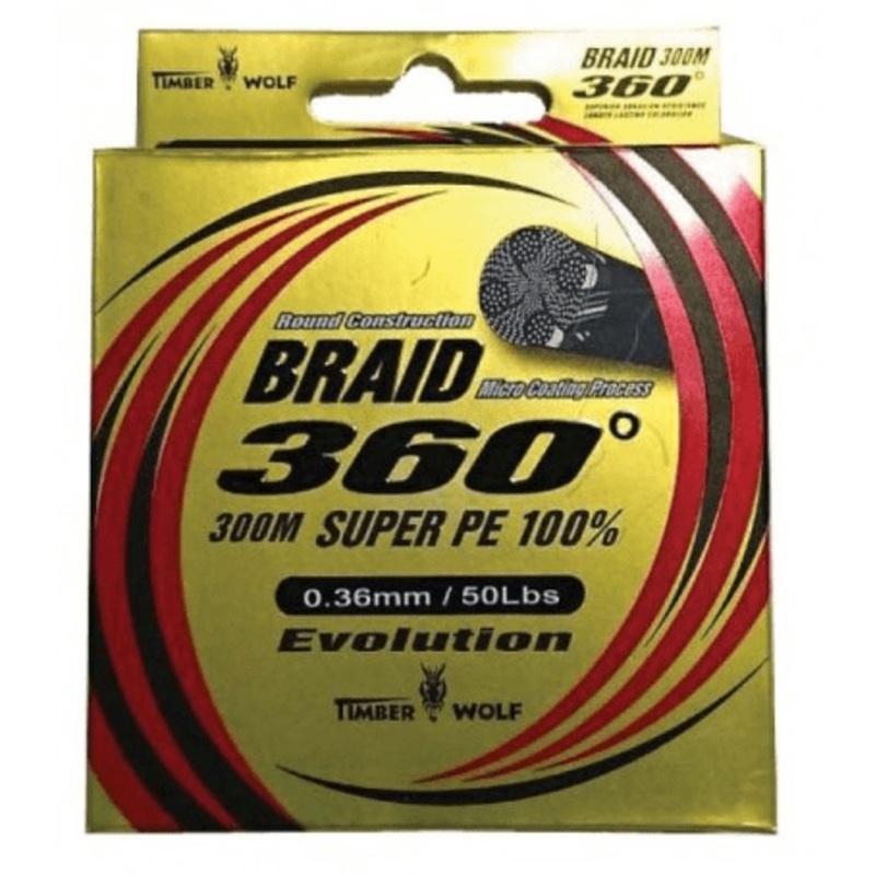 Timber Wolf Braid 300M|4lb|10lb|40lb|80lb|100lb|Orange|Lime Green