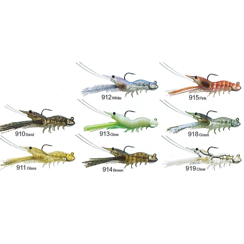 Live Target Fleeing Shrimp Soft Plastic