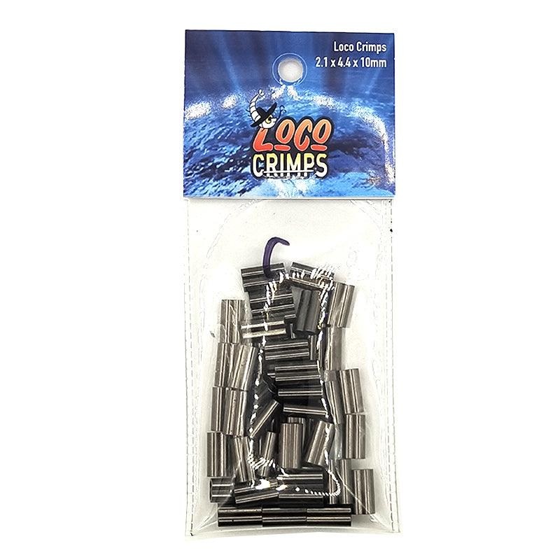 Loco Crimps|0.8 x 1.7 x 8mm|1.5 x 3.2 x 10mm|1.8 x 3.8 x 10mm|2.1 x 4.4 x 10mm