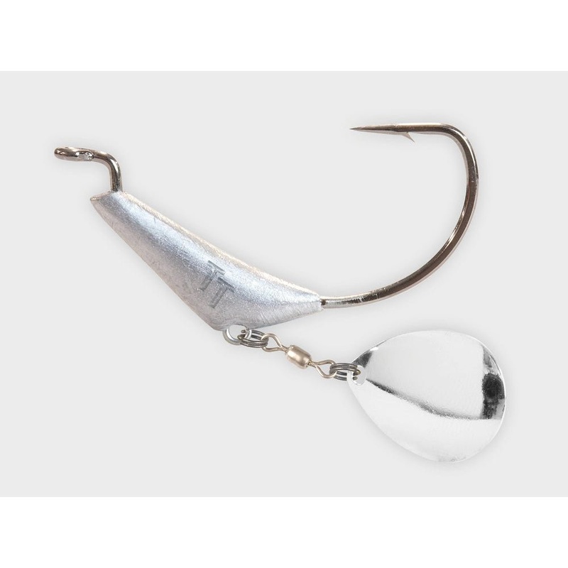 Tackle Tactics Chinlock Spinz Weighted Bladed Weedless Nickel
