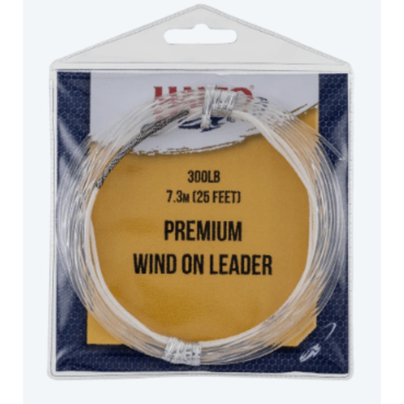 Halco Wind On Leader|15Ft - 40lb|15Ft - 60lb|15Ft - 80lb|25Ft - 100lb|25Ft - 150lb|25Ft - 200lb|25Ft - 300lb|25Ft - 400lb