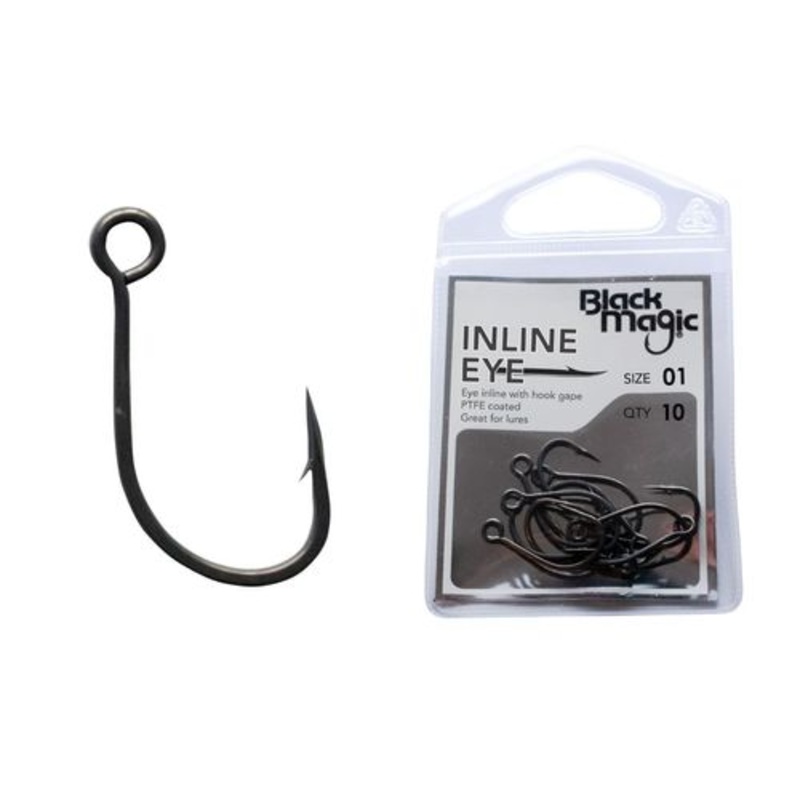 Black Magic Inline Eye Hooks|4|2|1