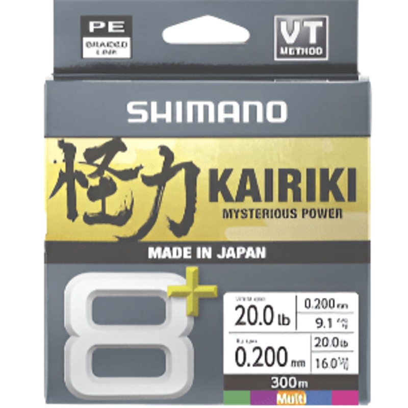 Shimano Kairiki 8+ Braid Fishing Line 300M