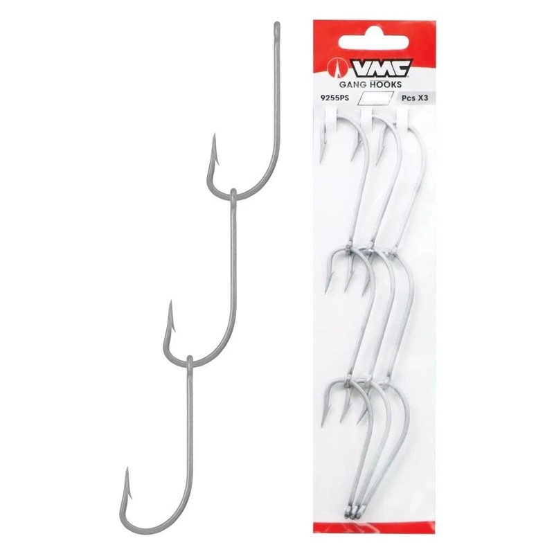 Vmc 9255PS Gang 3 Hooks|3/0|4/0|5/0|6/0|7/0|2/0