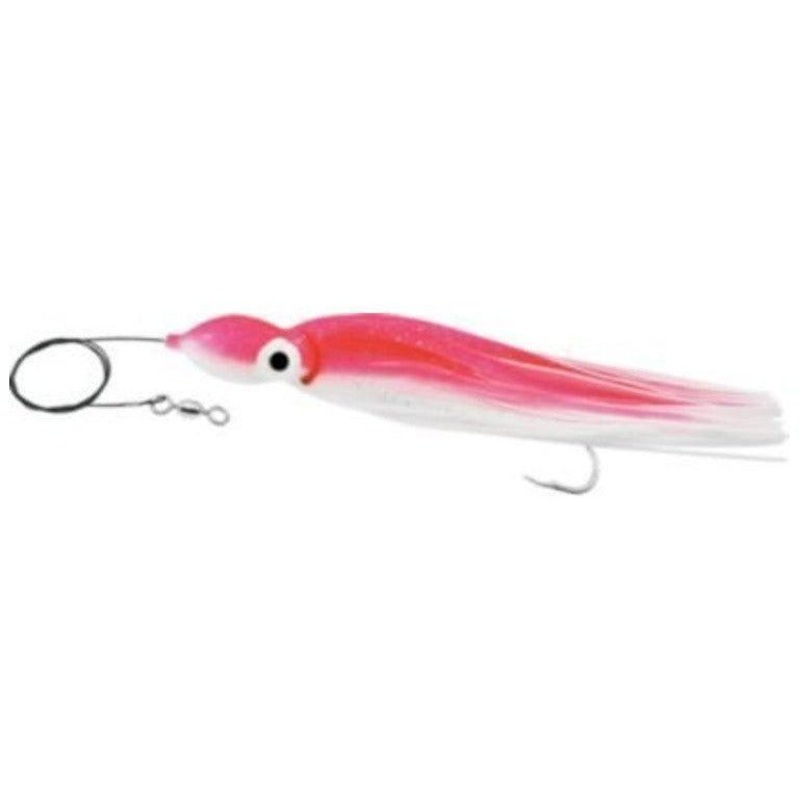 Delta Rigged Jumbo Squid 9 Pink/White