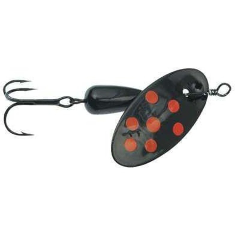 PANTHER MARTIN 1/8  Oz. BLK FL RED SPOT