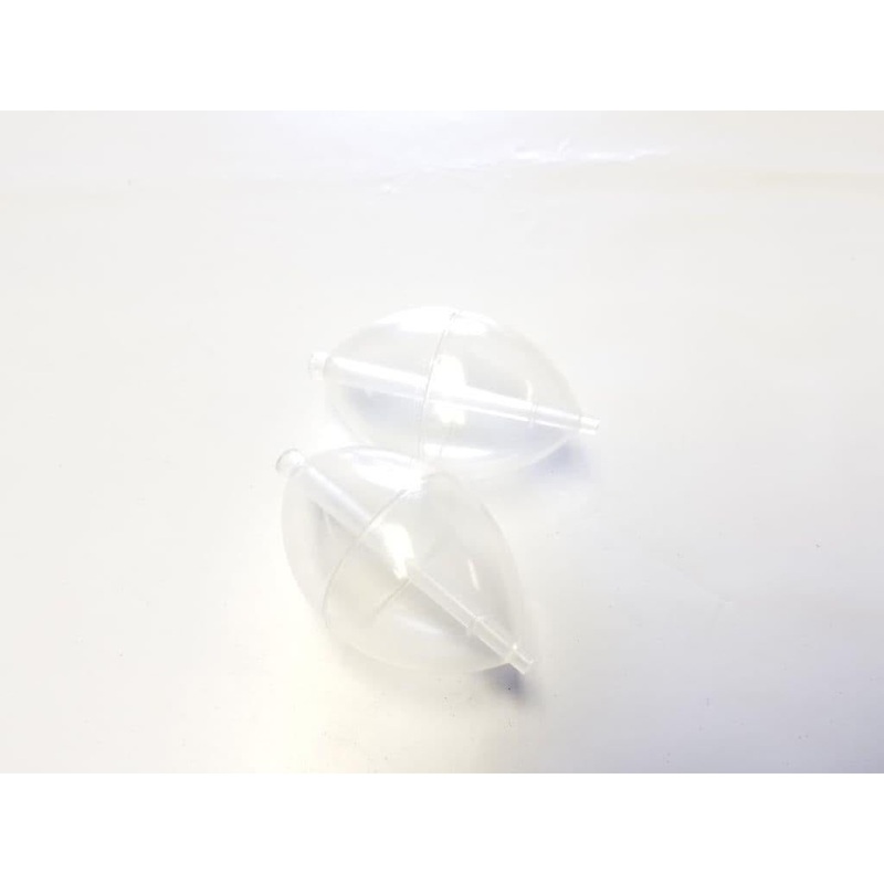 Plastilite &ast;&ast;&ast;Vintage&ast;&ast;&ast; Floats QP-SB50 3 Clear Qty 2