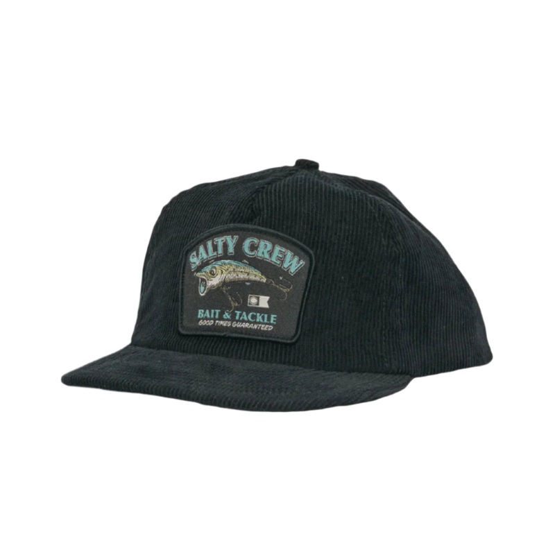 Salty Crew Tackle Snag It 5 Panel Cap Black