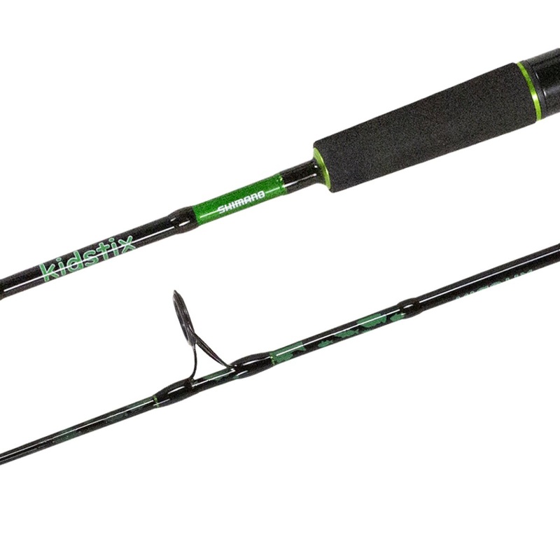 Shimano Kidstix Spin Rod|4'0'' - 2-4kg - 1pce|5'0'' - 2-5kg - 1pce|6'0'' - 3-6kg - 2pce|7'0'' - 3-5kg - 2pce|Green|Pink|Blue|Orange
