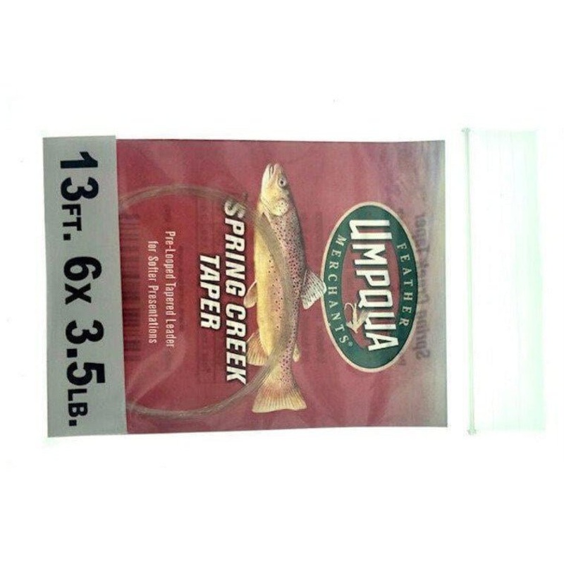 Umpqua Spring Creek Tapered Leader 3.5 lb. 6x 13ft Clear