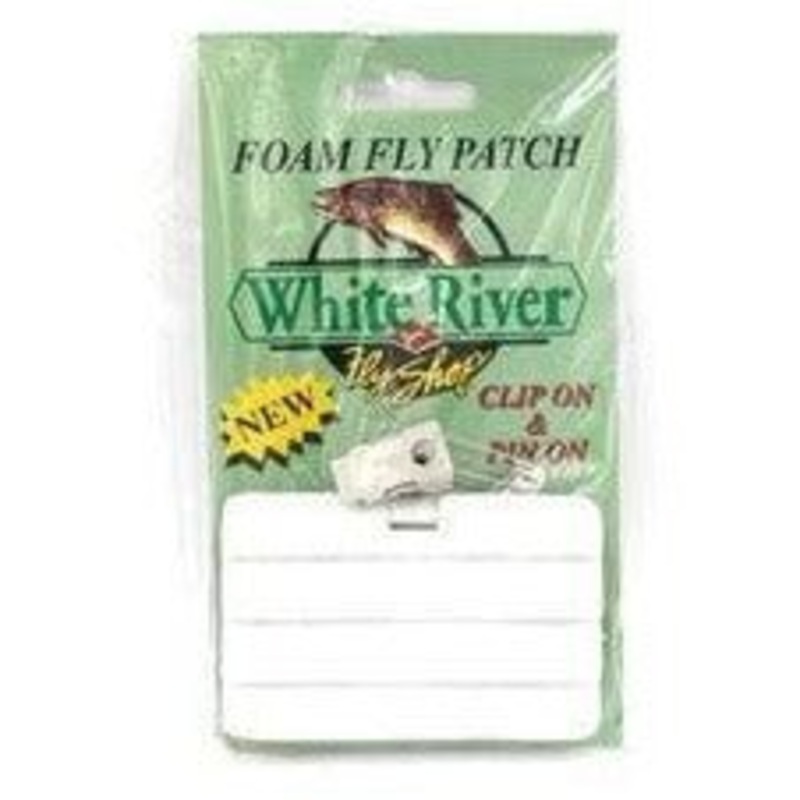 White River Foam Fly Patch 2 x 3.5 White