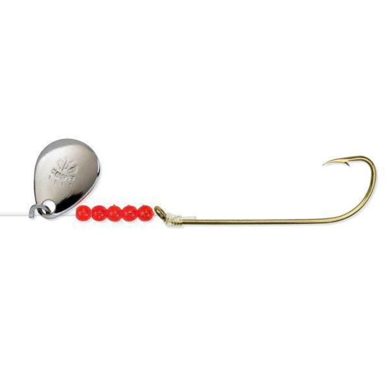 Bear Paw Flicker NICKEL SPINNER/LONG SHANK size 1 QTY 6