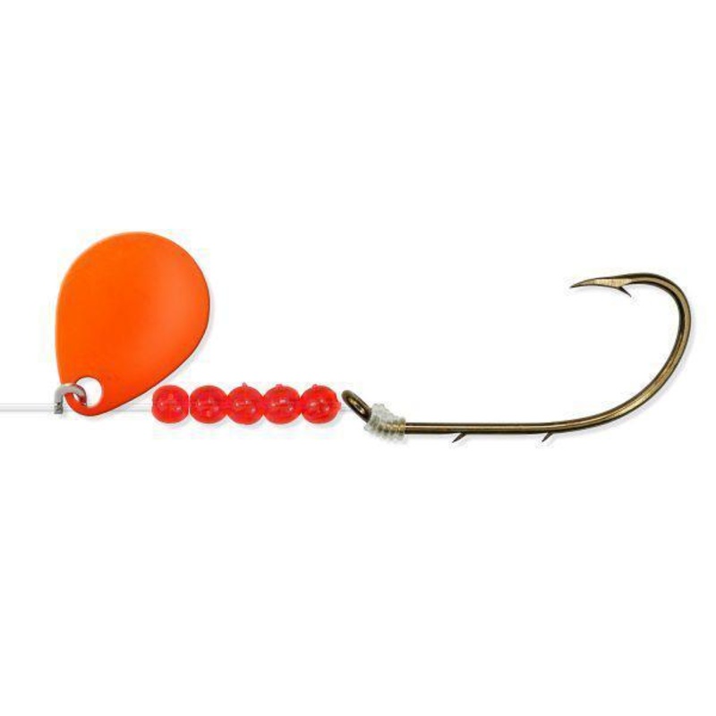 Bear Paw Flicker ORANGE SPINNER/BAITHOLDER size 8 QTY 6