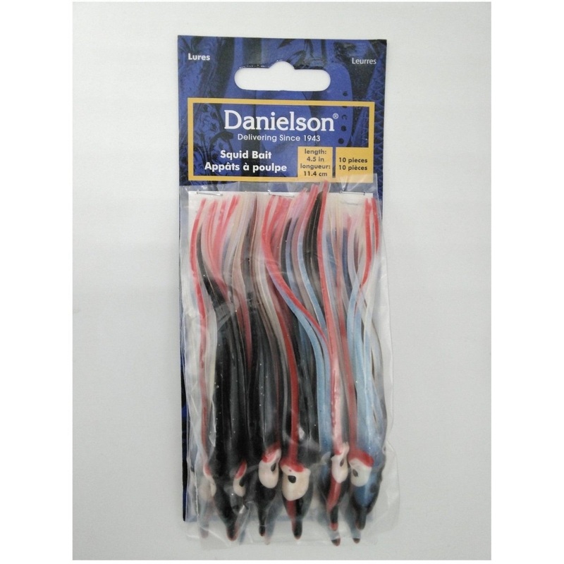 Danielson SQD4510127 Squid Bait 4.5 Army Truck Green/Pink Qty 10