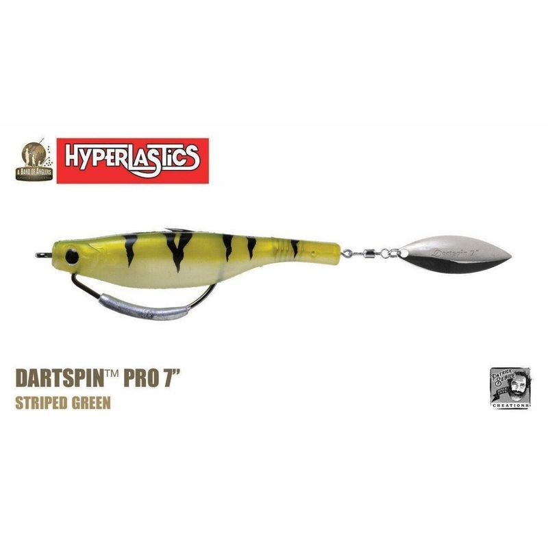 Dartspin Pro 7 Rigged Striped Green