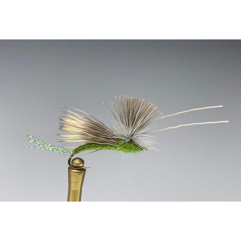 Freestone Fly Mohawk Caddis Olive Size 16 Qty 12