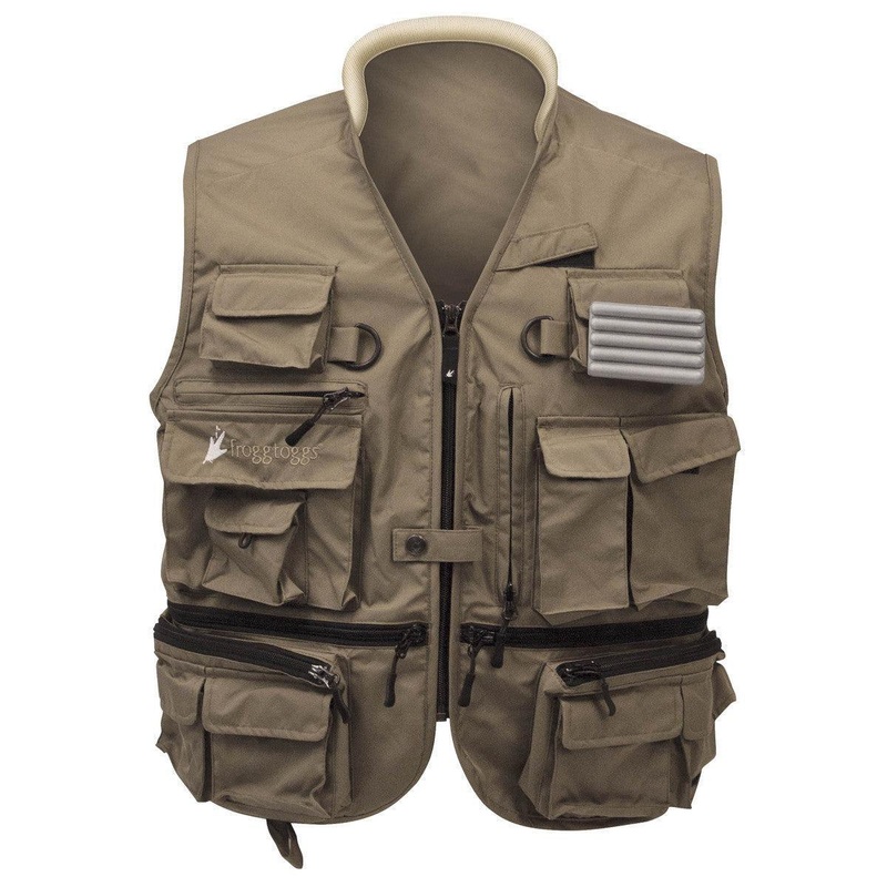 FROGG TOGGS HELLBENDER TOADSKINZ PAC VEST STONE COLOR SZ XL