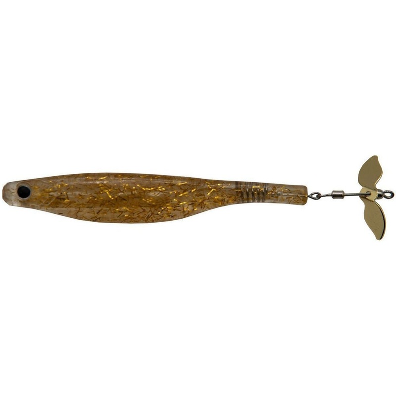 Hyperlastics Dartprop Topwater 5 Clear/Gold 2 Pack