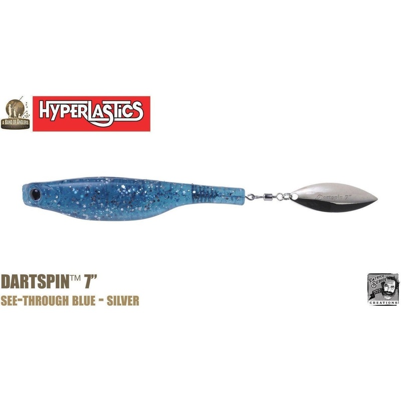 Hyperlastics Dartspin 7 See Through Blue 2 Pack