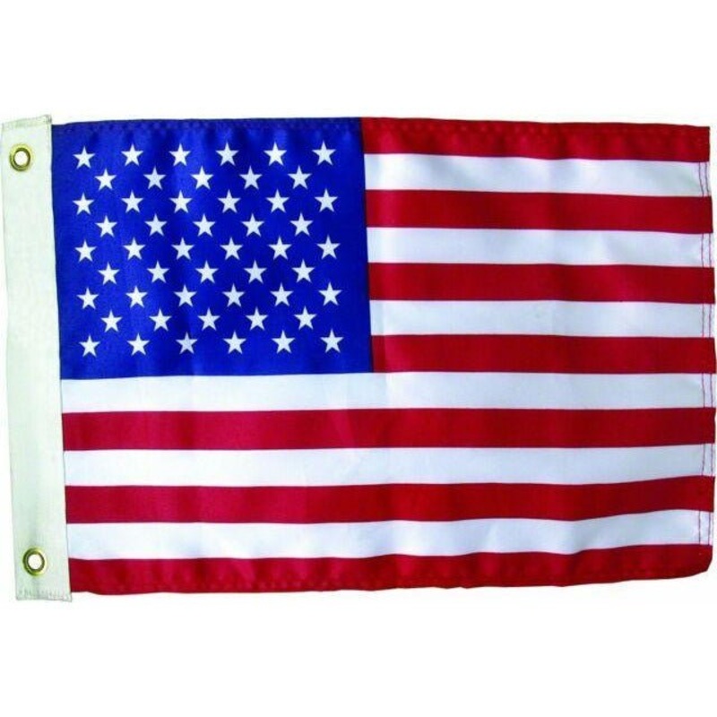Invincible Marine Flag USA 12x18