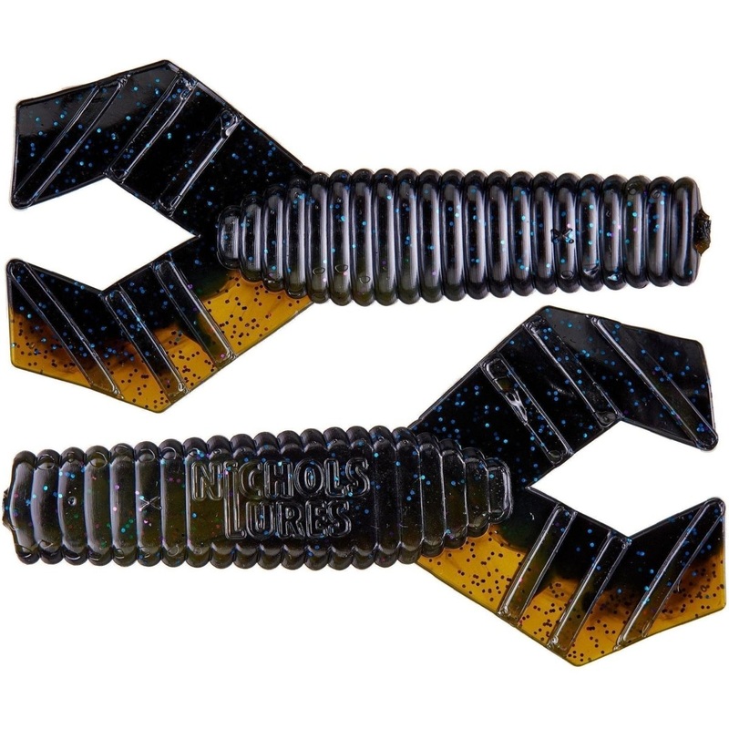 Nichols Lures Trailblazer Double Tail Grub 4 Best Color Ever Qty 8