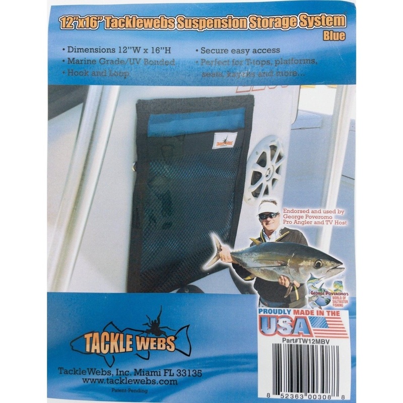 TackleWebs 12 X 16 (Marine Blue) HOOK & LOOP