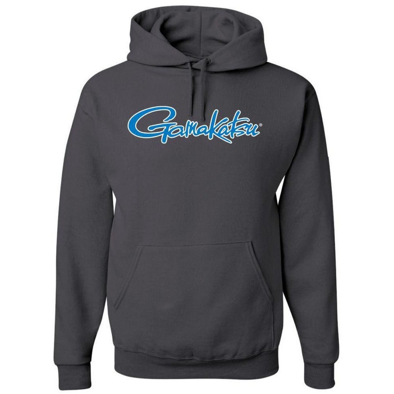 Gamakatsu Cotton Hoodie Grey|Large|Extra Large|XXL