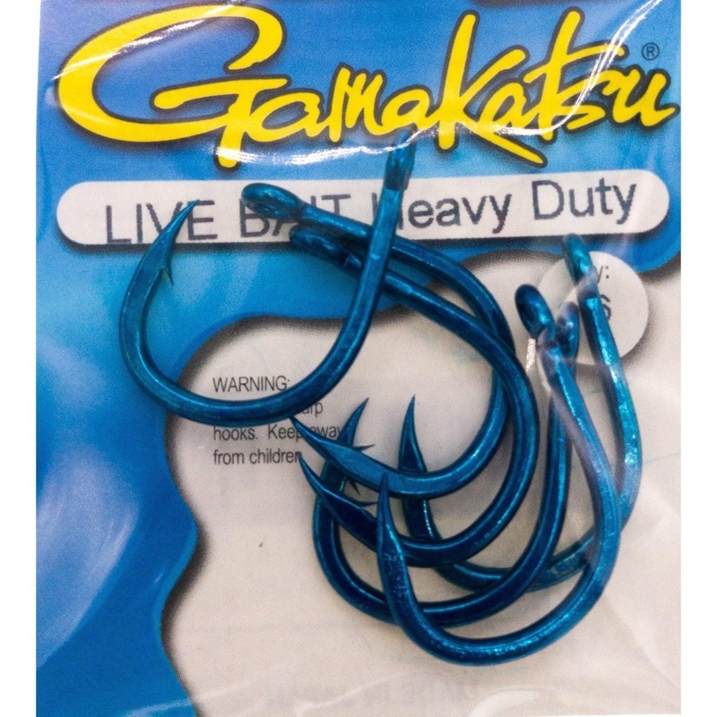 Gamakatsu Live Bait Heavy Duty Hooks Blue