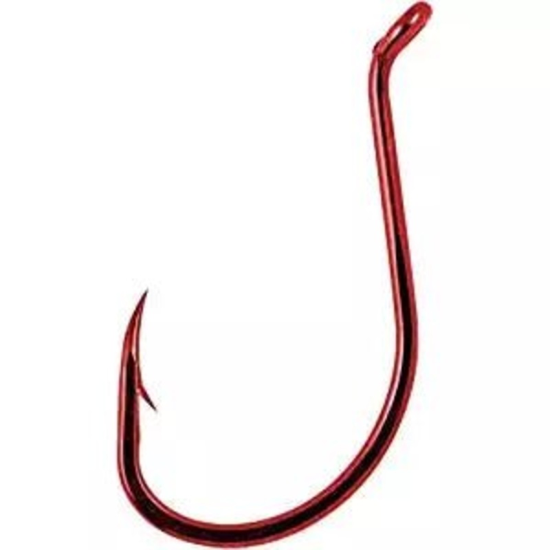 Mustad Octopus Hooks Size 5/0 Red Qty 10 (Bulk)
