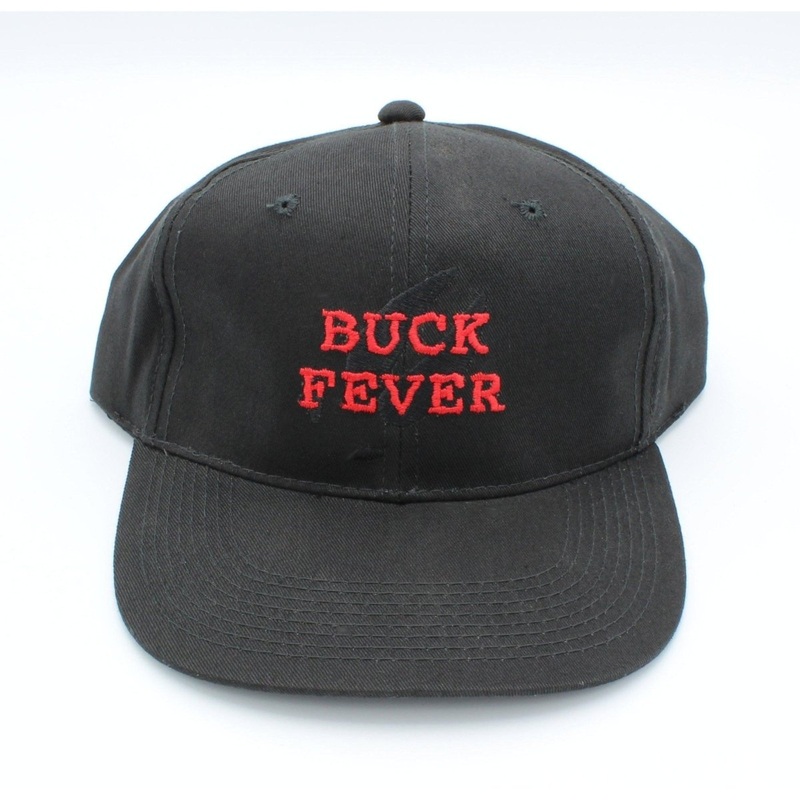 Outdoor Cap Signatures All Cotton Snap Back Cotton Baseball Cap Buck Fever Black