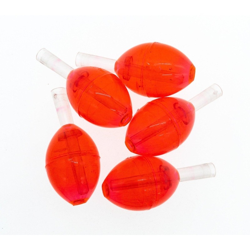 Transparent Tough Bubble Float 1.2 5 Pack Clear Red (bulk)
