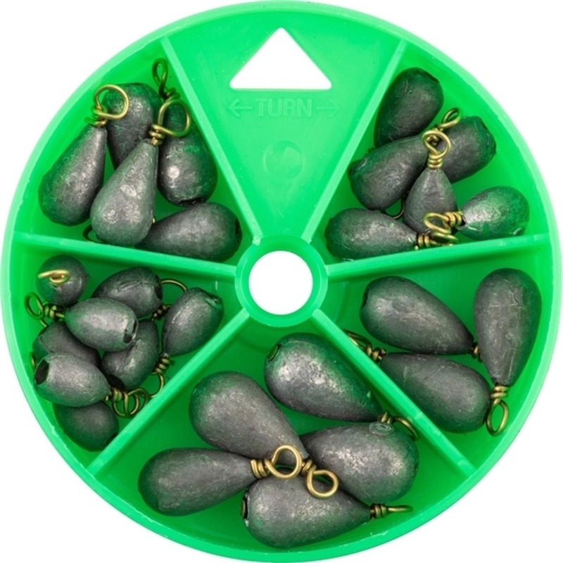 Danielson Bass Casting Steel Sinker Assortment 27Pc