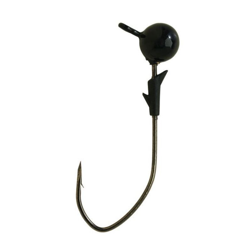 Eagle Claw Trokar Pro-V Tungsten Ball Head Jig 1/8 Oz 4/0 Black Qty 3