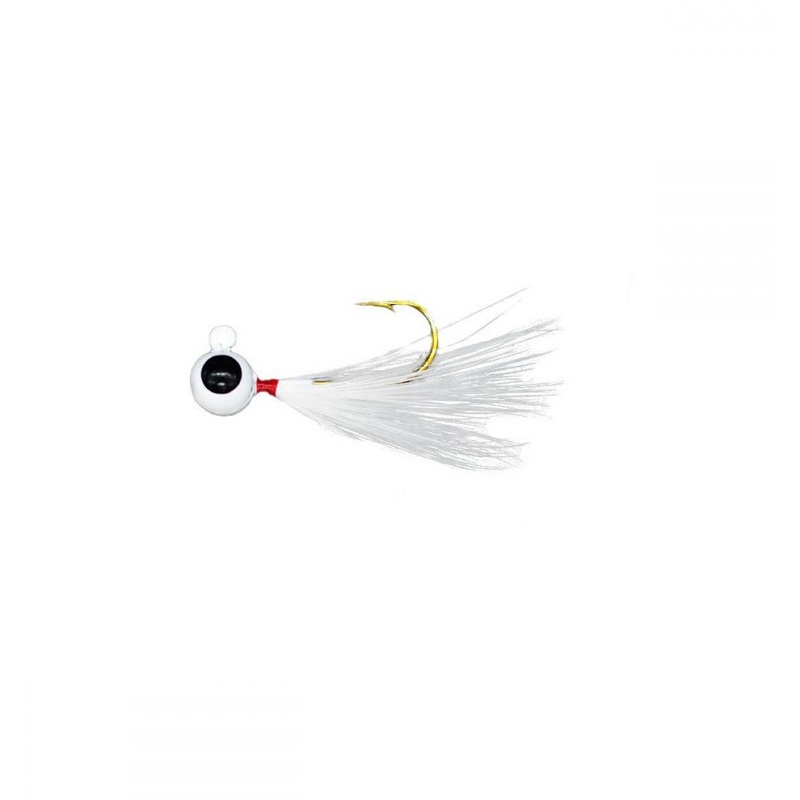 Leland Crappie Magnet Pop-Eye Jig 1/16 Oz White Qty 2