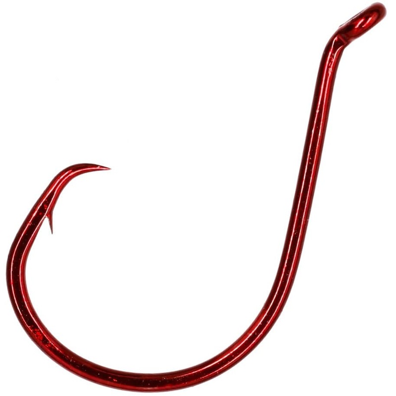 Mustad Demon Tuna Perfect Circle Hooks 3/0 Qty 10 Red