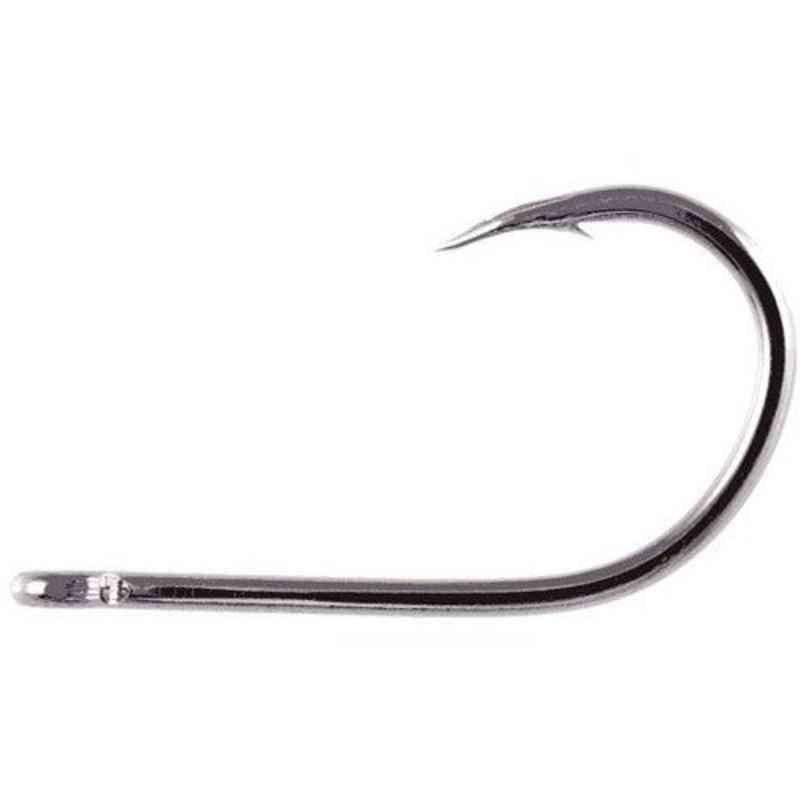 Owner Aki Twist Hook 6/0 Black Chrome Qty 5