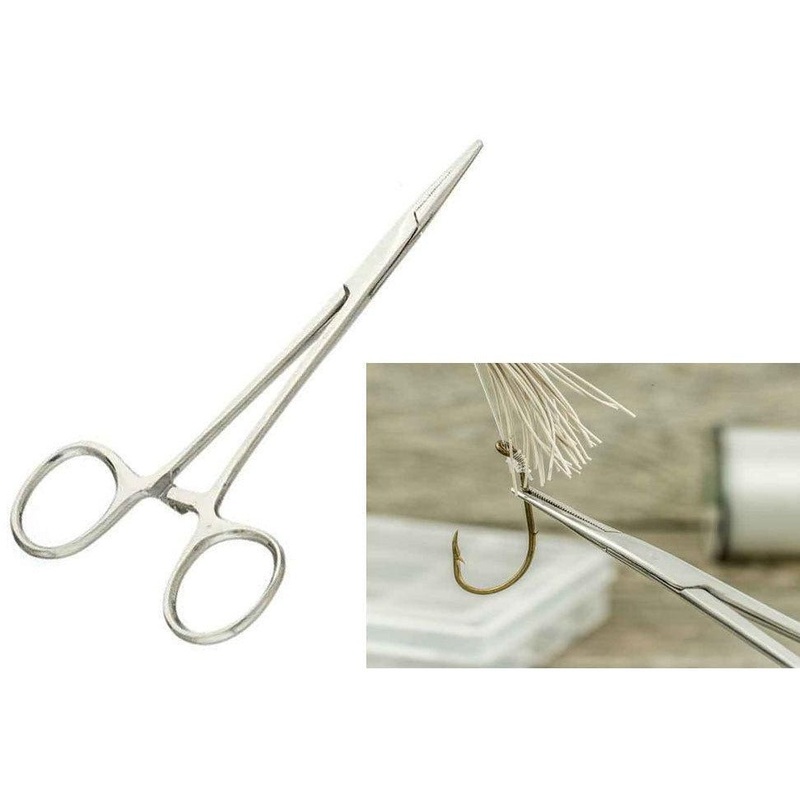 SE Stainless Steel Straight Forceps 5 Qty 1