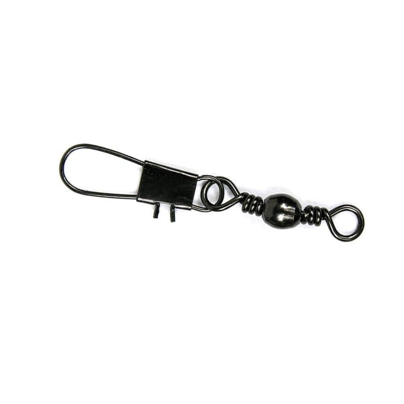 Sea Striker Twisted Barrel Swivel w/Safety Snap Black