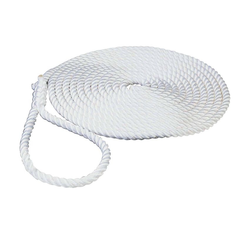 Shoreline Marine Dock Line Nylon 3-Strand White