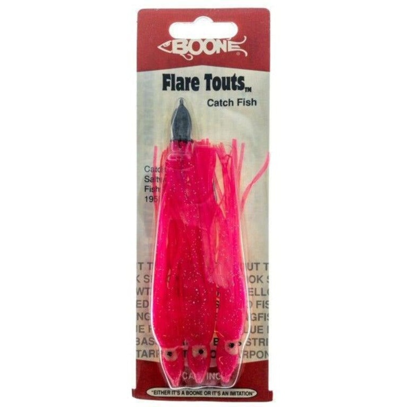 BOONE FLARE TOUTS 1/0 1/4 OZ HOT PINK QTY 3