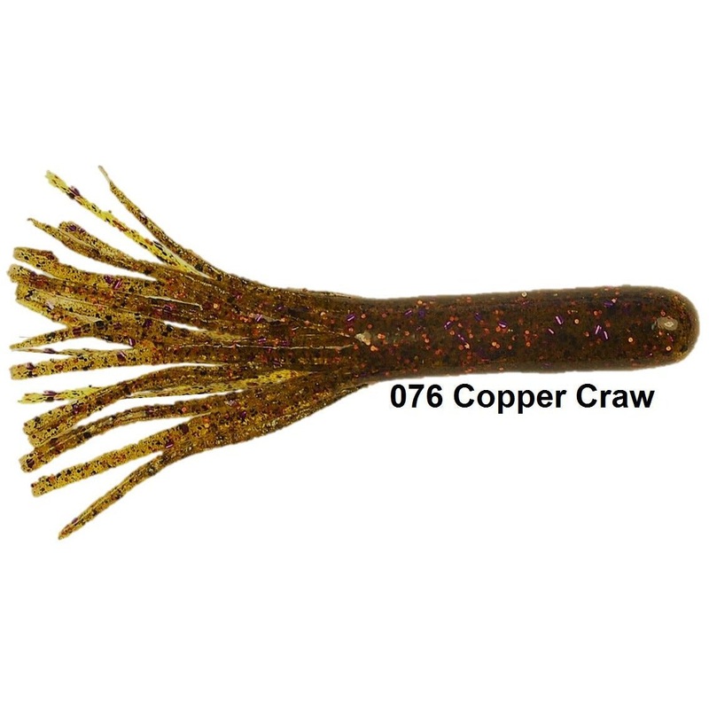 Gitzit Tournament Series Tubes 3.5 2 Hooks Qty 4 Copper Craw