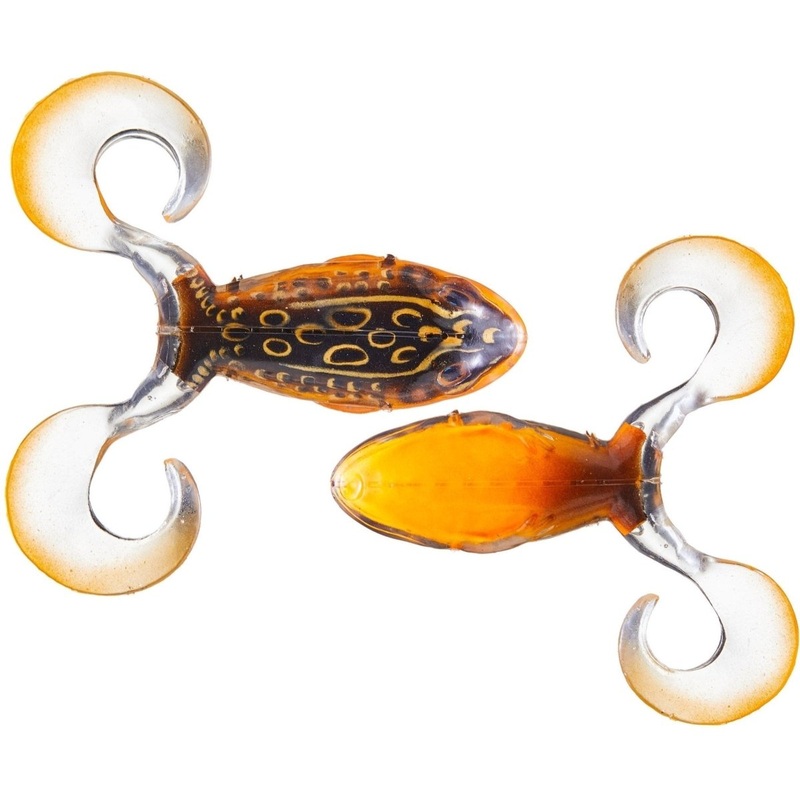 LiveTarget Freestyle Frog Topwater 3 Fire Tip Orange Qty 2