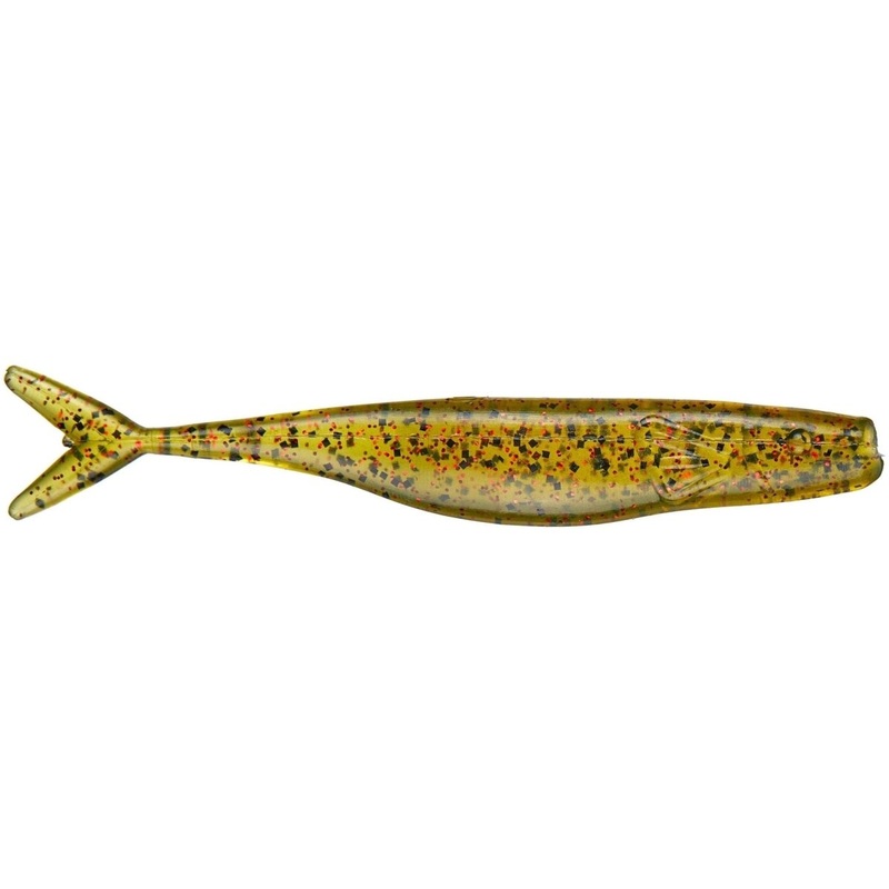 Bass Assassin Split Tail Shad 4 Watermelon Red Glitter Qty 10