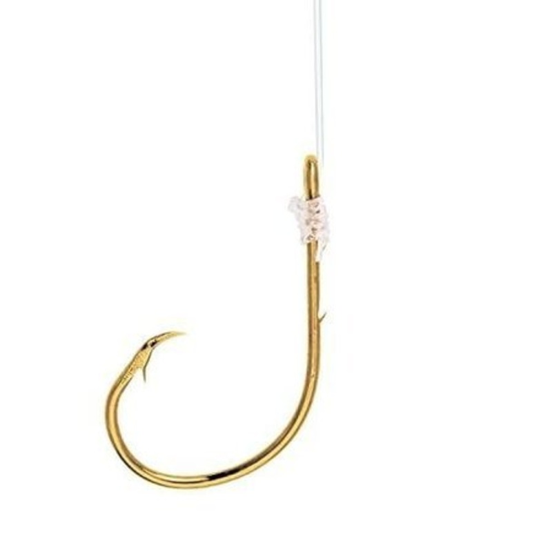 Eagle Claw Lazer Sharp Inline Circle Baitholder Mono Snell 18 Bronze Qty 5