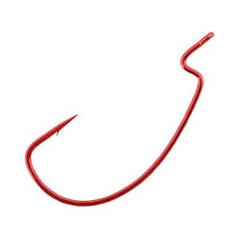 Gamakatsu Offset Shank Worm EWG Hooks Red Qty 5