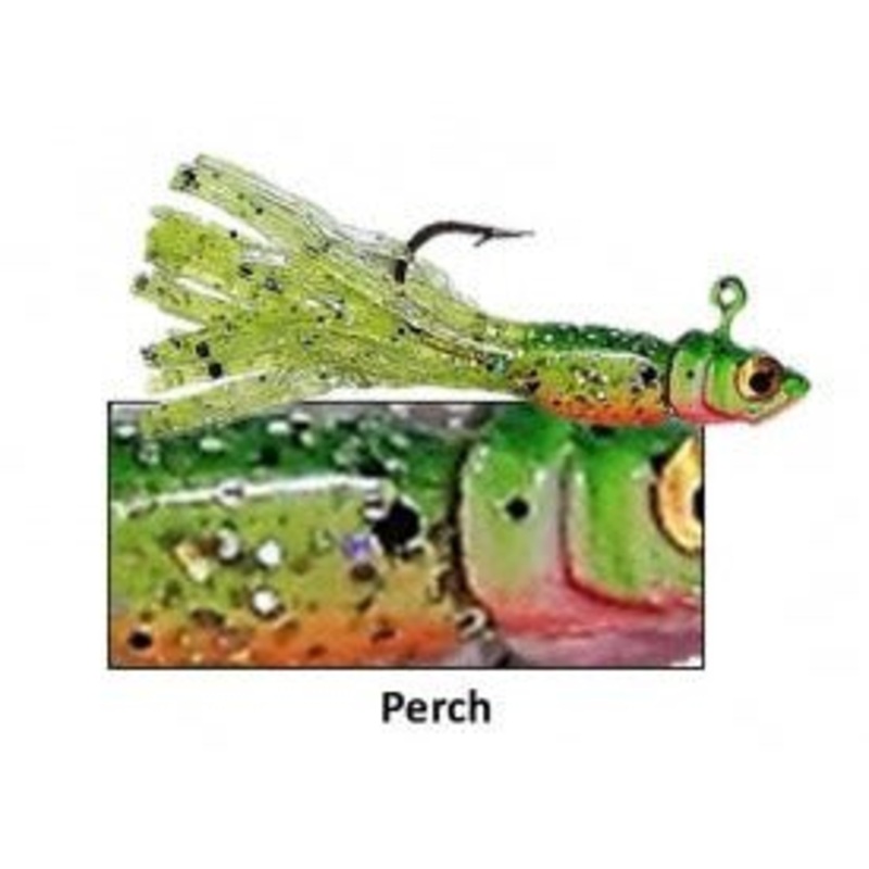 Gitzit Little Tough Guy Jig 1-1/2 1/8 Oz Sz 4 Hook Perch Qty 2