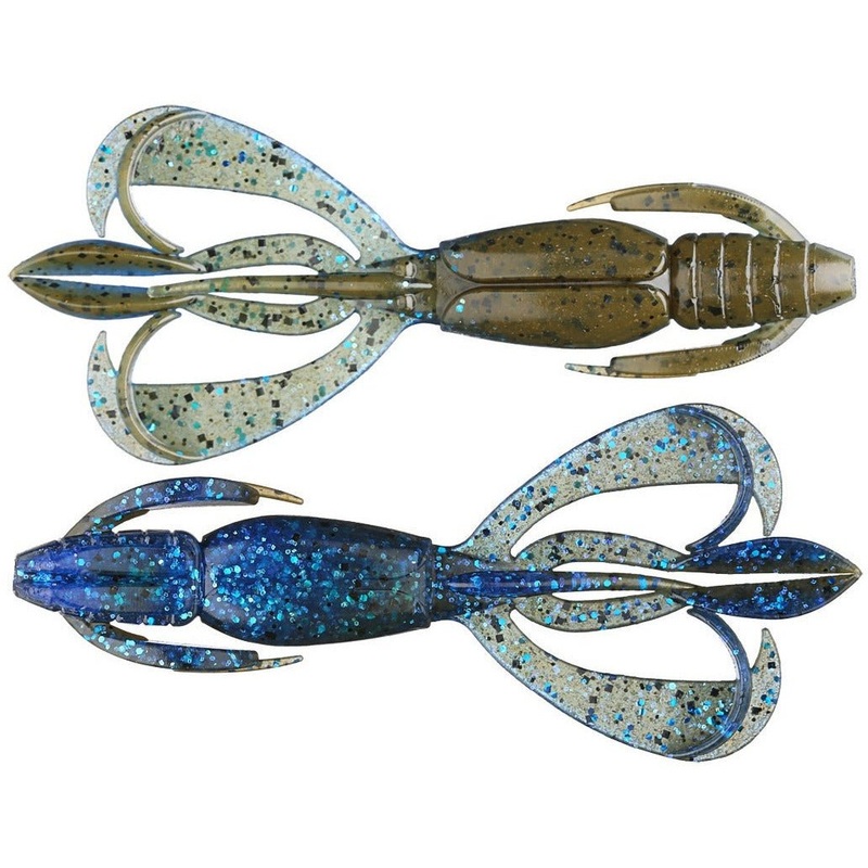 Keitech Crazy Flapper Twin Tail 4.4 Okeechobee Craw