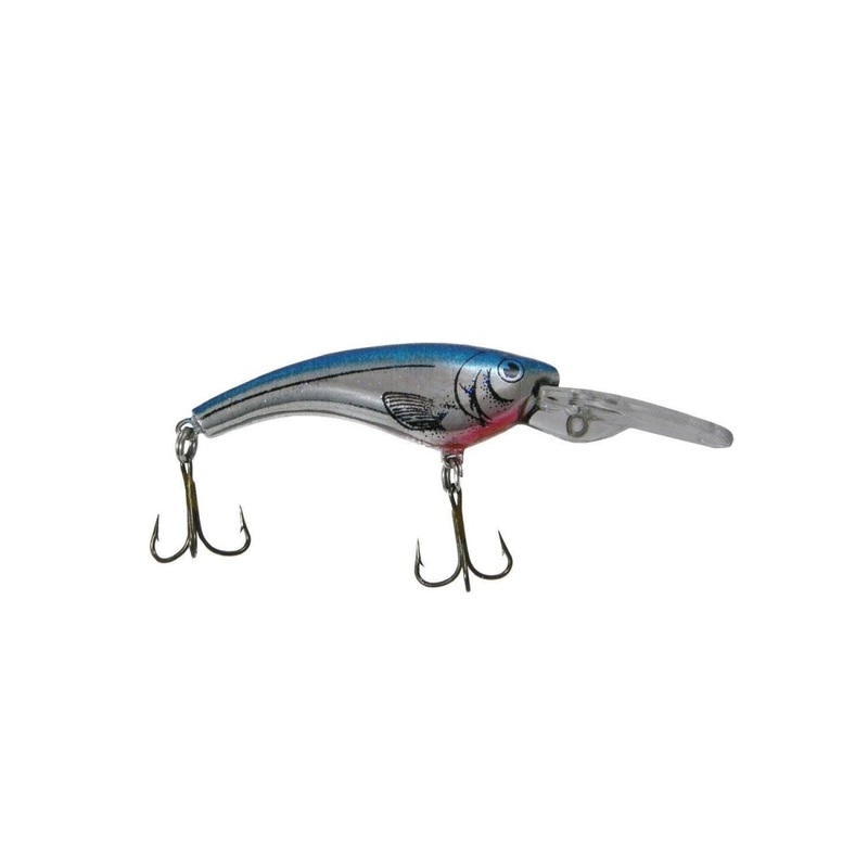 Reef Runner Rip Shad 3-3/8 1/4 Oz Chrome/Blue