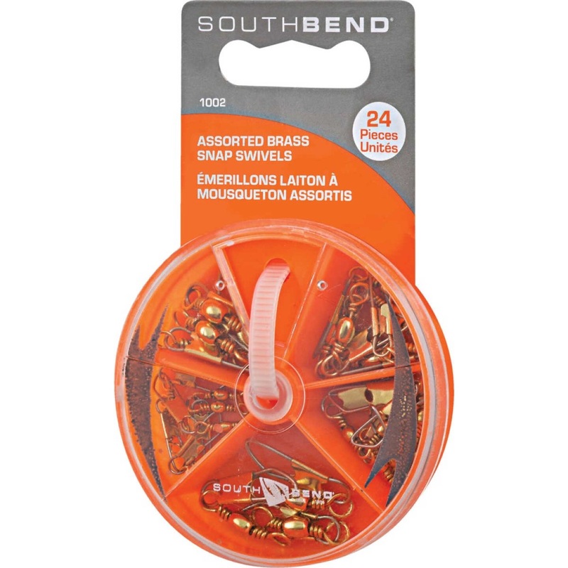 South Bend 1002 Swivels Assortment 24 Pieces Brass