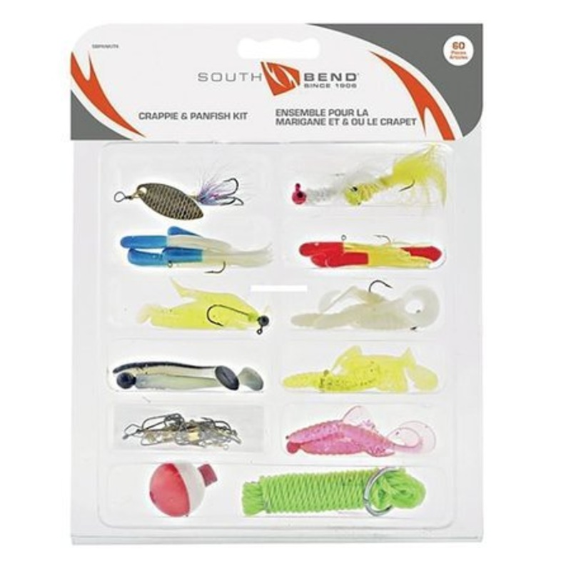 South Bend Crappie Panfish Kit 60 Pieces